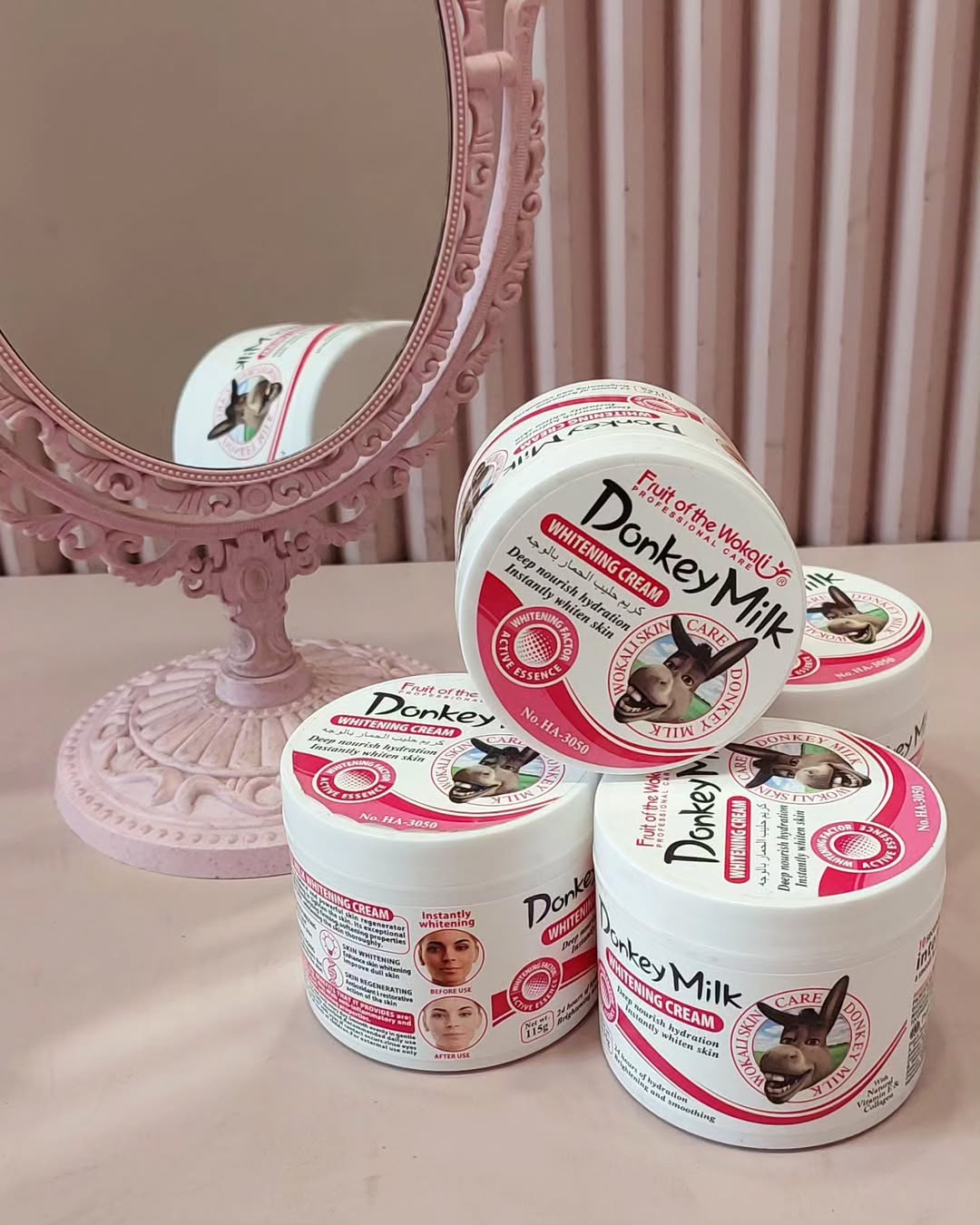 کرم سفید کننده موقت شیر الاغ وکالی