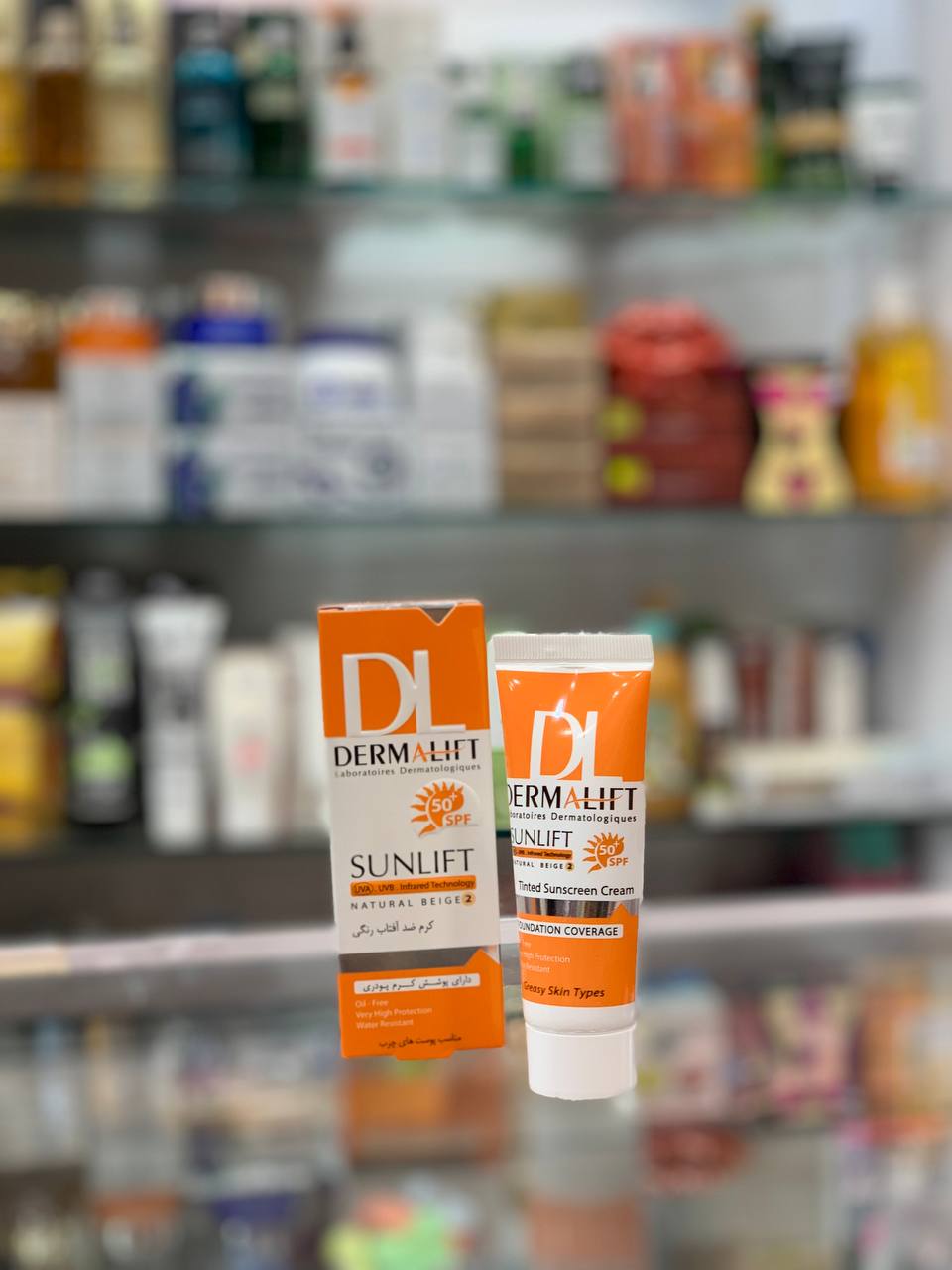 ضدآفتاب رنگی درما لیفت