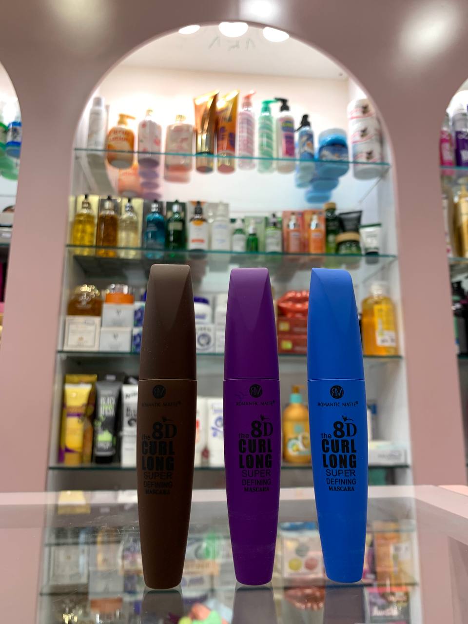 ریمل رنگی رومانتیک مات در 3رنگ قهوه ای آبی بنفش